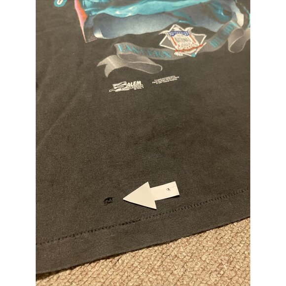 Vintage 1992 Large Florida Marlins MLB Baseball Single Stitch T-Shirt USA - Picture 9 of 10